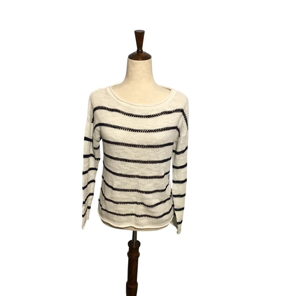 Jones New York Stripe Lightweight Sweater Small
